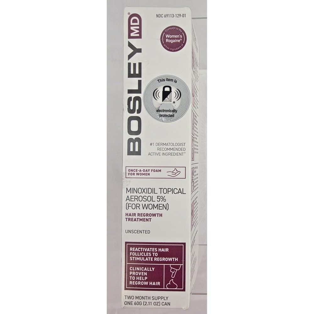 Bosley MD Topical Aerosol Regrowth Treatment Foam For Women (2.11 oz) EXP 2/2025